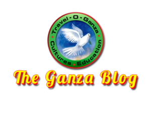 Logo of The Ganza Blog featuring a dove and globe.