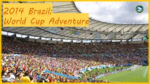A packed stadium for the Brazil World Cup adventure.