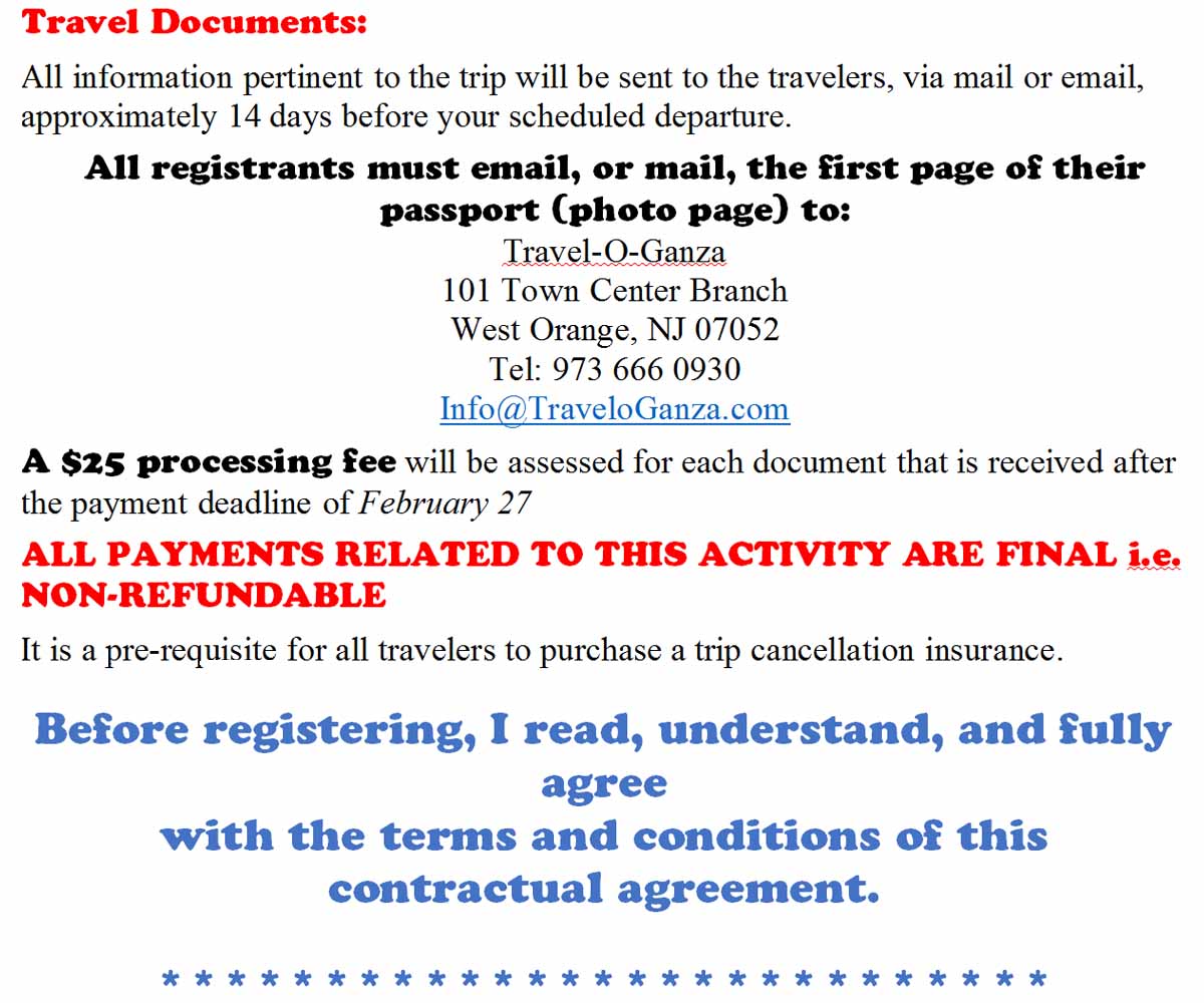 Dream Trip To Argentina - 2024 - Registration 02