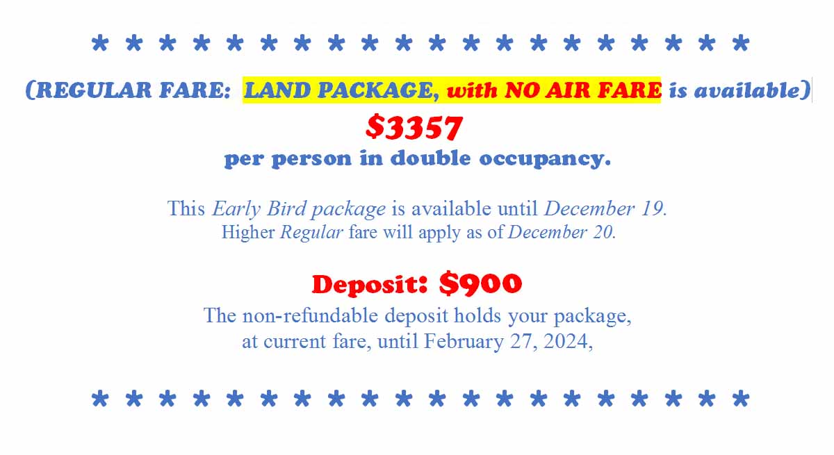 Dream Trip To Argentina - 2024 - Info 03