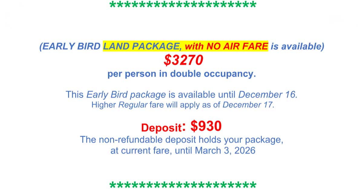 Dream Trip To Argentina - 2024 - Info 03